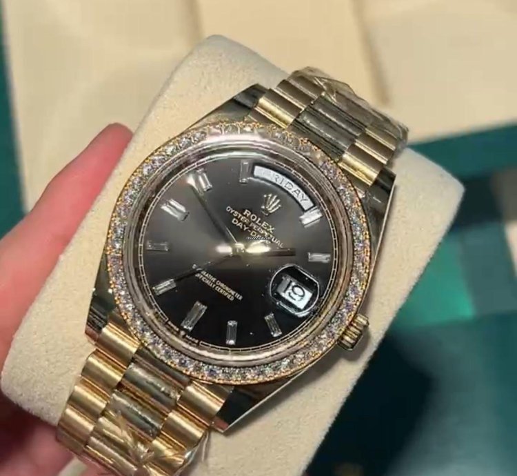 Rolex Day-date 40 228348rbr Black Old Card