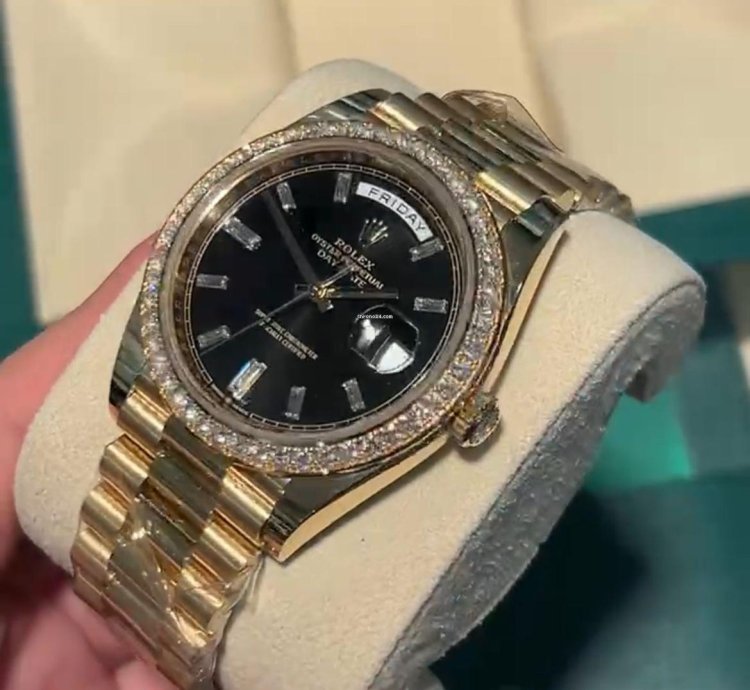 Rolex Day-date 40 228348rbr Black Old Card