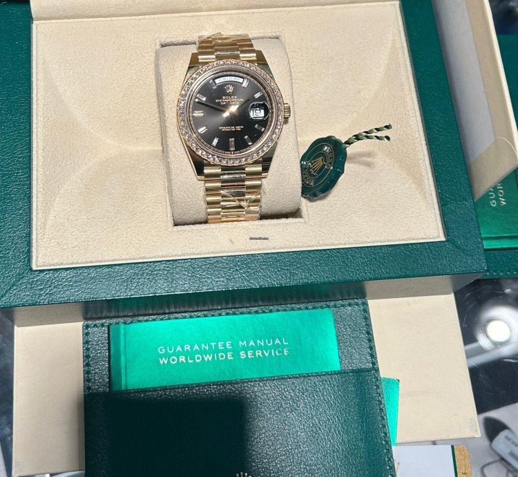 Rolex Day-date 40 228348rbr Black Old Card