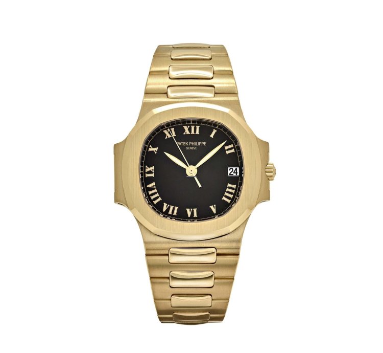 Patek Philippe Nautilus 3800 1j-017 Yellow Gold Black Dial 2003