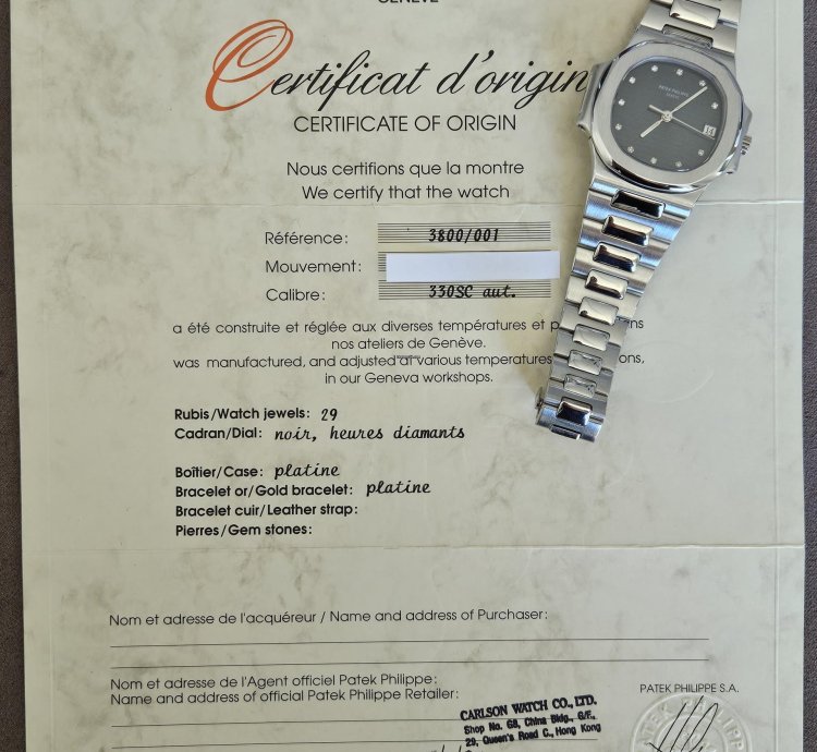 Patek Philippe Nautilus 3800 1p-001