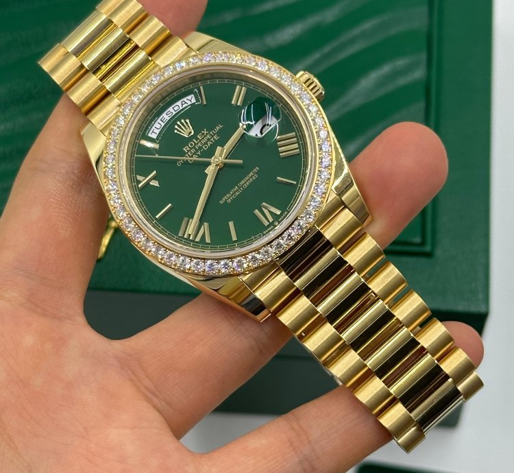 Rolex Day-date 40 228348rbr Green Roman