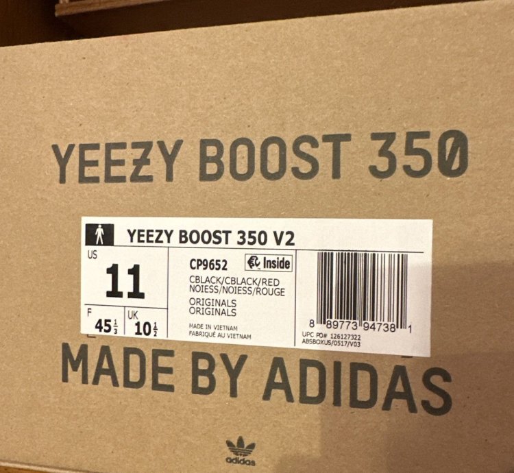 Yeezy 350 Boost V2 Bred Black Red 2020 New