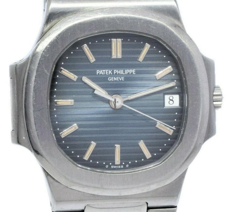 Patek Philippe Nautilus 3800 Nautilus Stainless Steel Blue Dial 37 5mm Watch 3800a 001