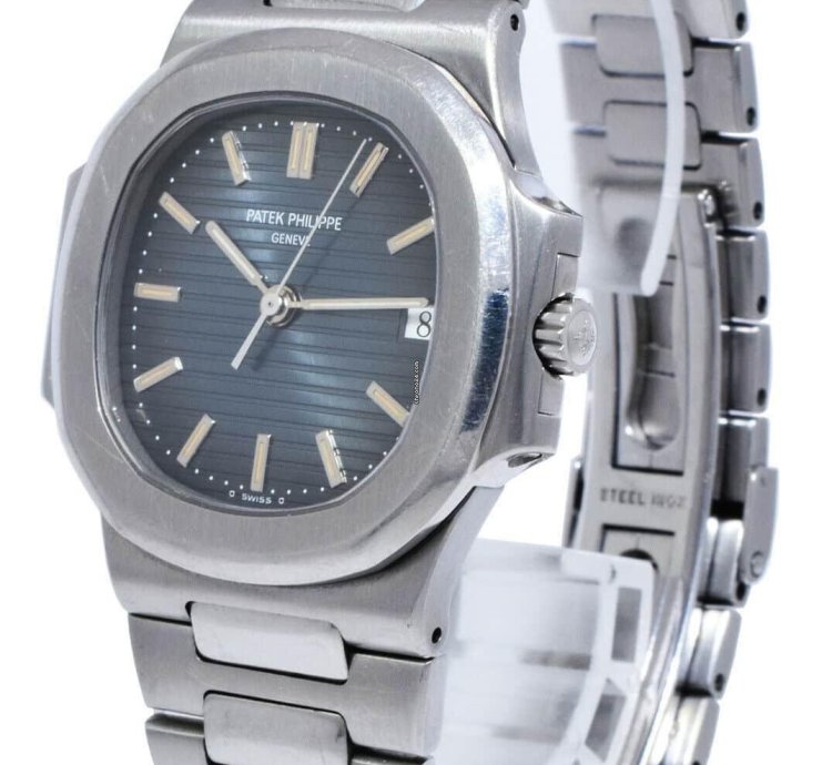 Patek Philippe Nautilus 3800 Nautilus Stainless Steel Blue Dial 37 5mm Watch 3800a 001