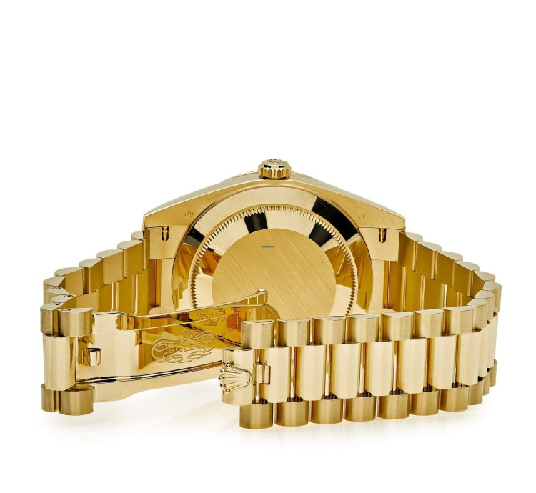 Rolex Day-date 40 228348rbr Yellow Gold Diamond Bezel Champagne Diamond Dial