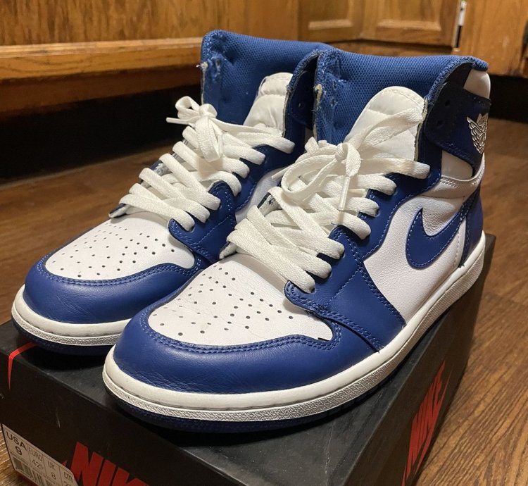 Air Jordan 1 High Og Retro Kentucky Storm Blue 2016