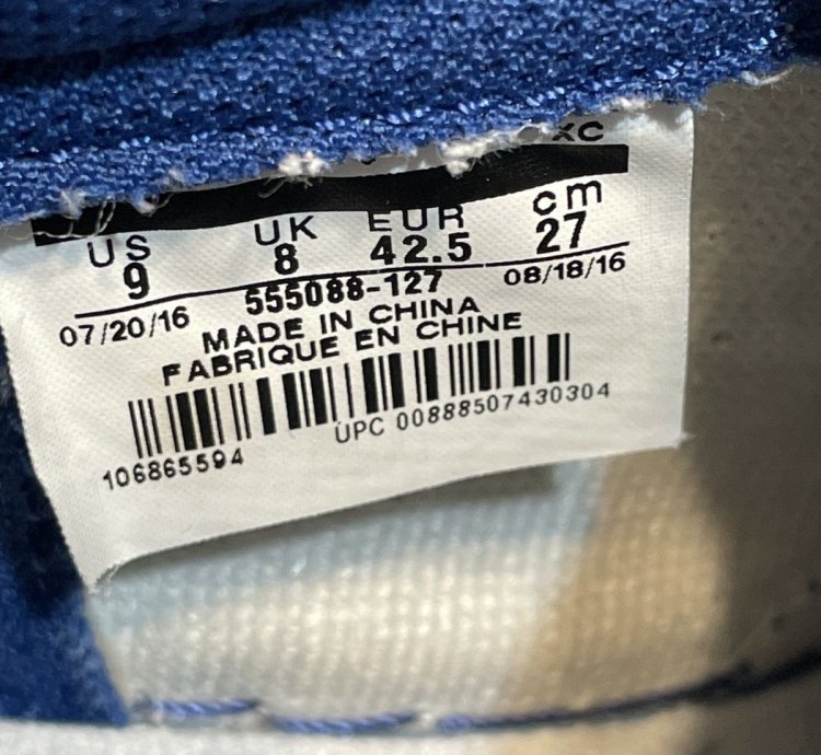 Air Jordan 1 High Og Retro Kentucky Storm Blue 2016