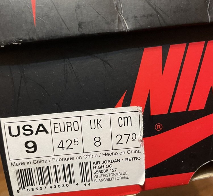 Air Jordan 1 High Og Retro Kentucky Storm Blue 2016