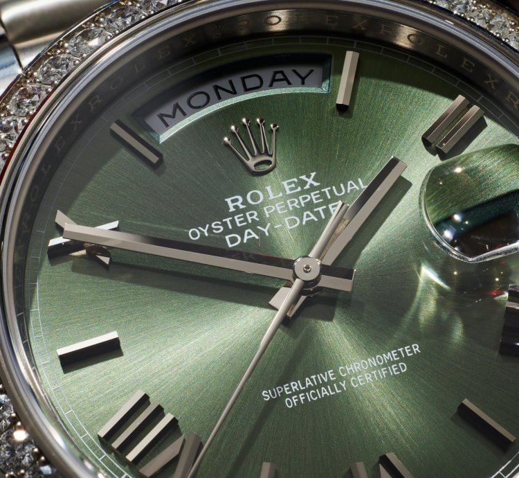 Rolex Day-date 40 228349rbr Olive Green Dial 60th Anniversary Watch Only