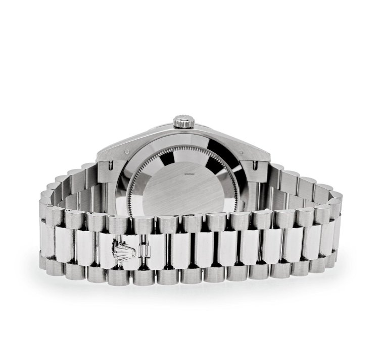 Rolex Day-date 40 228349rbr White Gold Diamond Bezel Black Dial 2024