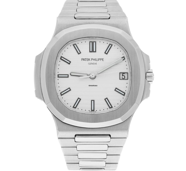 Patek Philippe Nautilus 40mm White Index Hour Markers Dial Stainless Steel