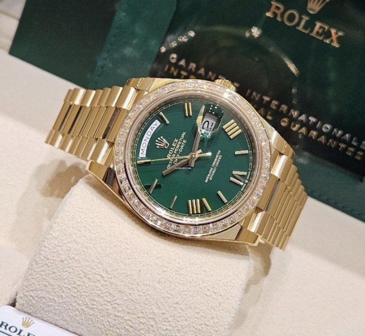 Rolex Day-date 40 228398tbr Green Gr Neu 2024 Full Set