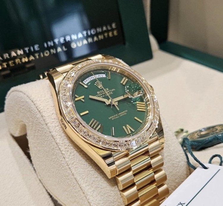Rolex Day-date 40 228398tbr Green Gr Neu 2024 Full Set