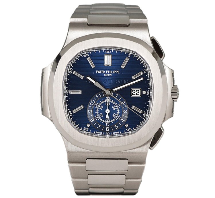 Patek Philippe Nautilus 40th Anniversary Chronograph Diamond 18k White Gold 5976 1g-001 - Ats-w000012