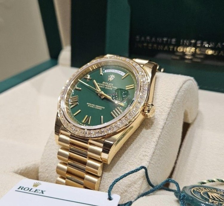 Rolex Day-date 40 228398tbr Green Gr Neu 2024 Full Set