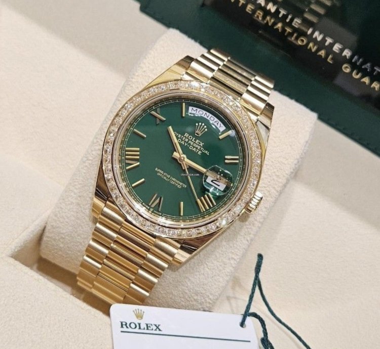 Rolex Day-date 40 228398tbr Green Gr Neu 2024 Full Set
