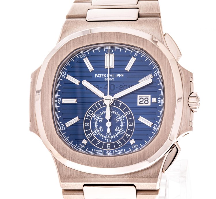 Patek Philippe Nautilus 44 White Gold 40th Anniversary 5976 1g-001 Like New 2017 Full Set