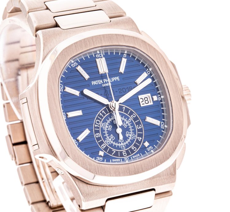 Patek Philippe Nautilus 44 White Gold 40th Anniversary 5976 1g-001 Like New 2017 Full Set
