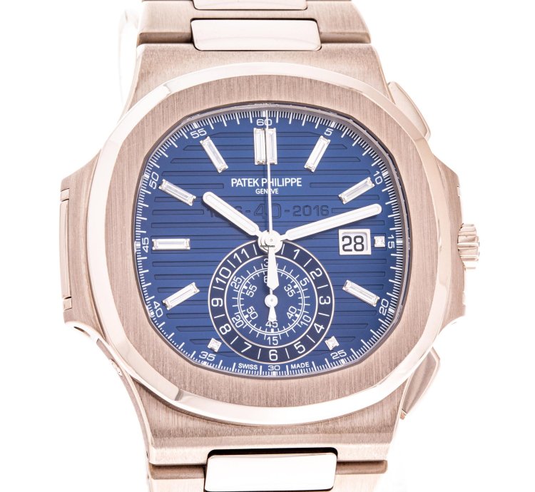 Patek Philippe Nautilus 44 White Gold 40th Anniversary 5976 1g-001 Like New 2017 Full Set