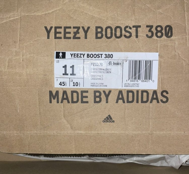 Yeezy 380 Onyx non Reflective
