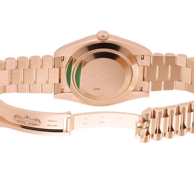 Rolex Day-date 40 40mm 18k Everose Gold President Eisenkiesel Diamond Dial