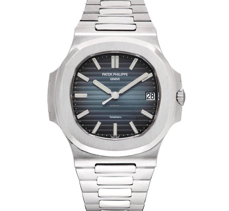 Patek Philippe Nautilus 5711 1a Tiffany Co Stamped Blue Dial 2009 Mint