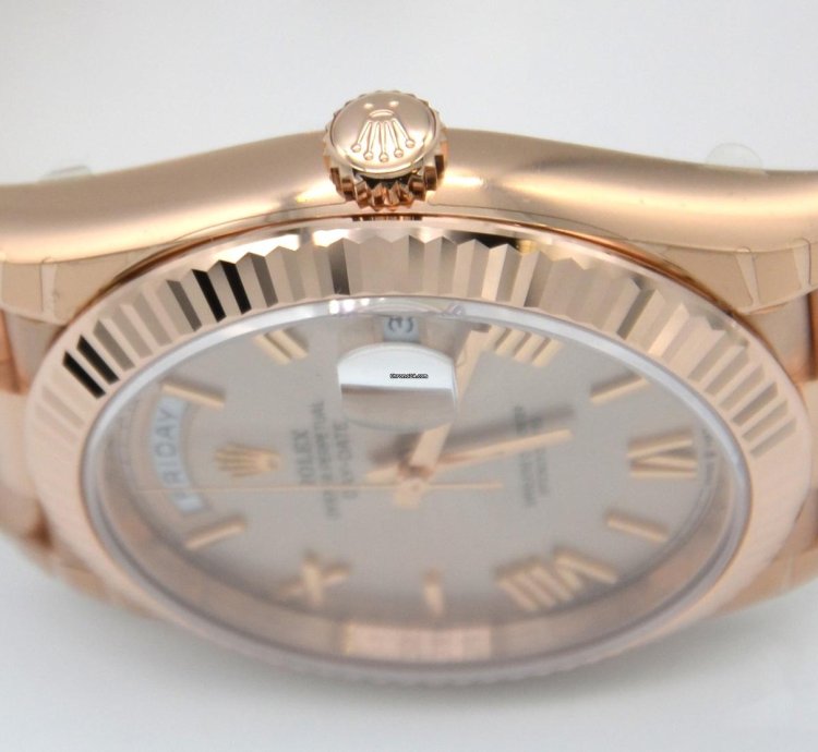 Rolex Day-date 40 40mm 228235 Sdrp Everose Gold Stickers Will Be Taken Off