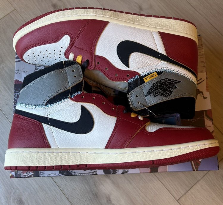 Air Jordan 1 Retro High Og Sp Union La Chicago Shadow Sz 12