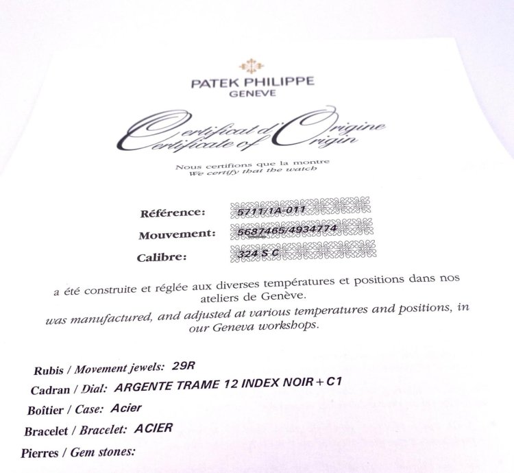 Patek Philippe Nautilus 5711 1a-011
