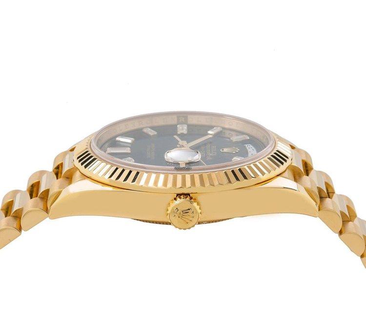 Rolex Day-date 40 40mm Black Diamond Dial