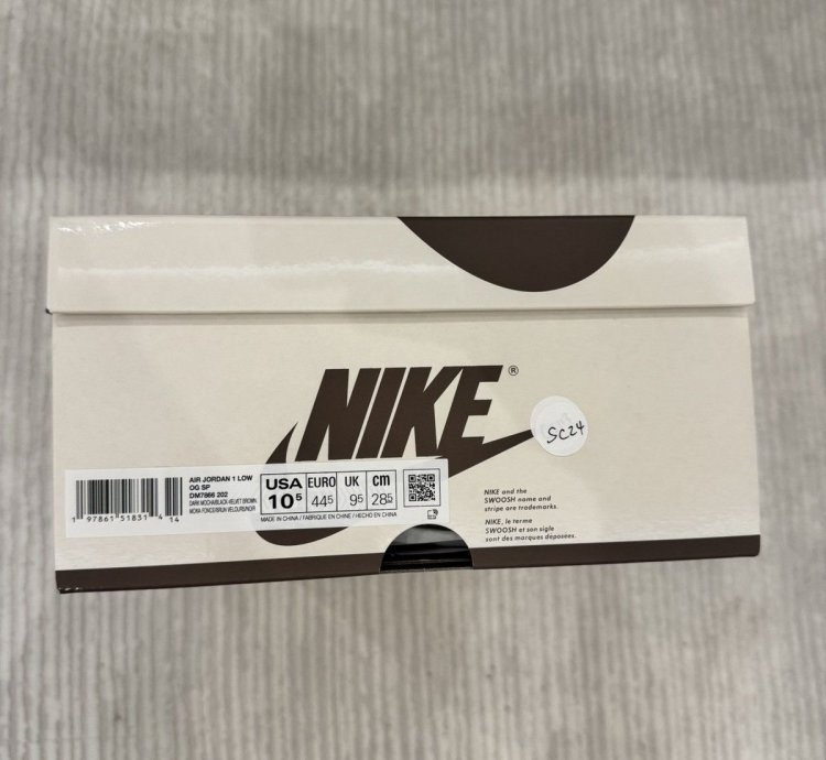 Air Jordan 1 Retro Low Travis Scott Velvet Brown Us 10 5