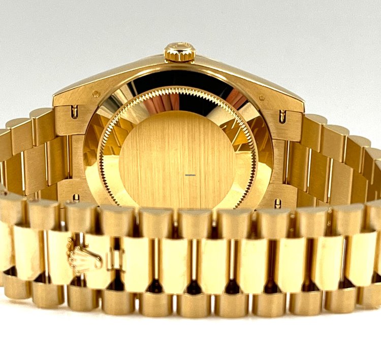 Rolex Day-date 40 40mm Black Index Dial Yellow Gold Bracelet 228238 Unworn 2023