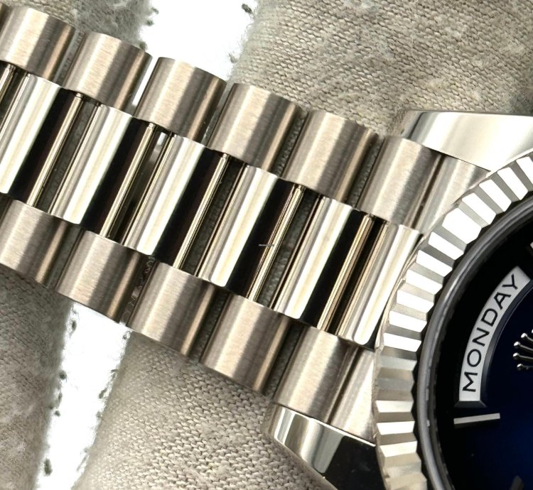 Rolex Day-date 40 40mm Blue Ombre Dial White Gold 228239 Unworn 2025
