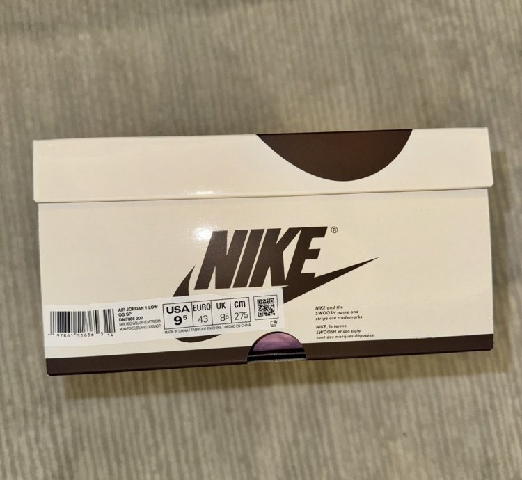 Air Jordan 1 Retro Low Travis Scott Velvet Brown Us 9 5