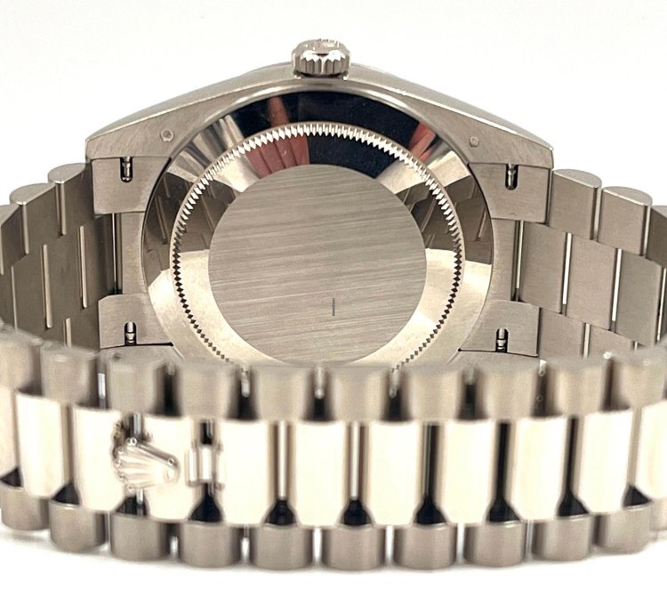 Rolex Day-date 40 40mm Blue Roman Dial White Gold 228239 Unworn 2023