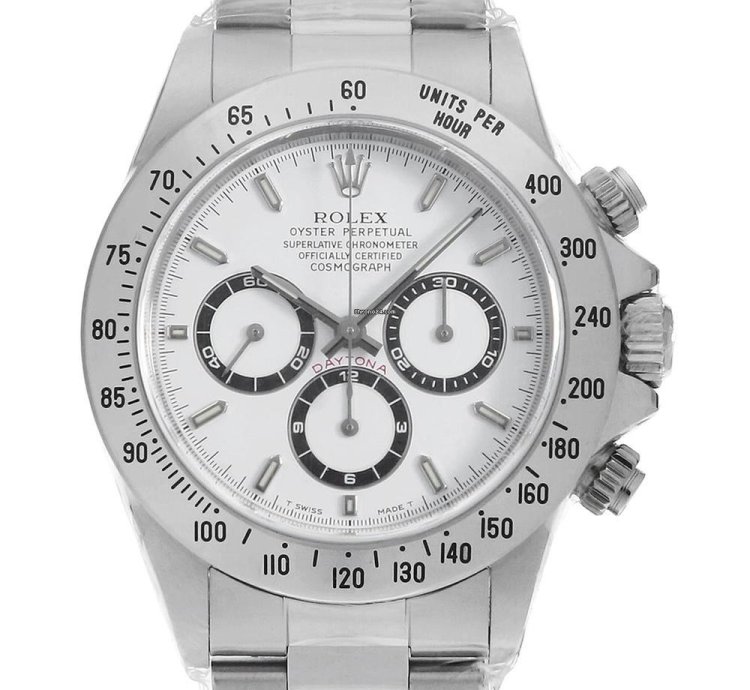 Rolex Daytona Cosmograph Daytona 16520 White Unumber Unused Mens