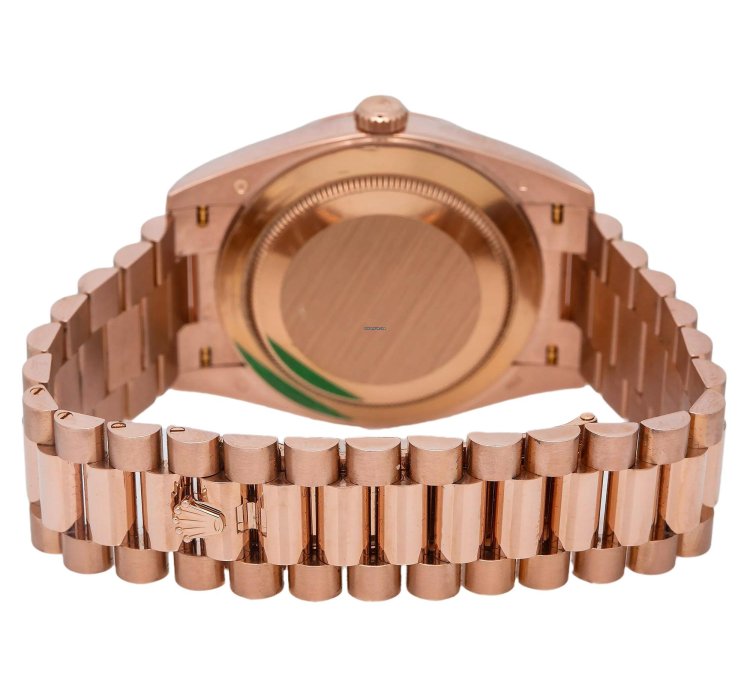 Rolex Day-date 40 40mm Brown Diagonal Motif Dial