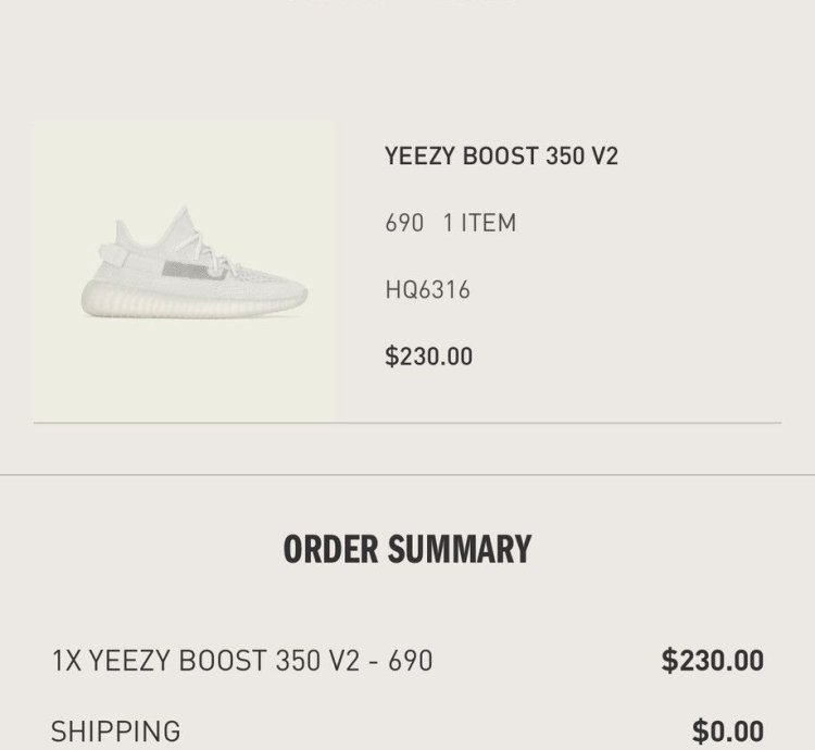 Yeezy Boost 350 V2 Bone