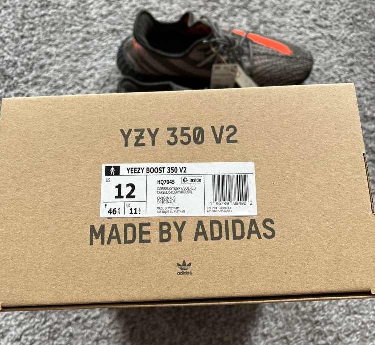 Yeezy Boost 350 V2 Carbon Beluga Men Us 12