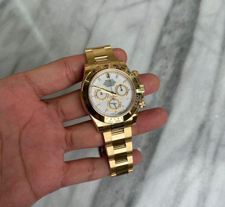 Rolex Daytona Cosmograph Daytona 18k Yellow Gold Bnib White 2025