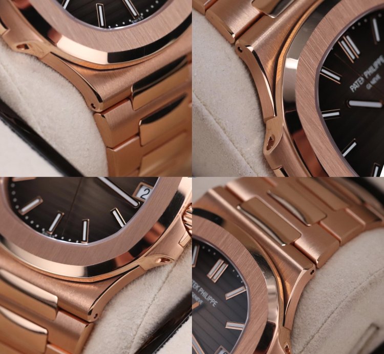 Patek Philippe Nautilus 5711 1r Rose Gold 40mm Brown Dial Bracelet Complete Set