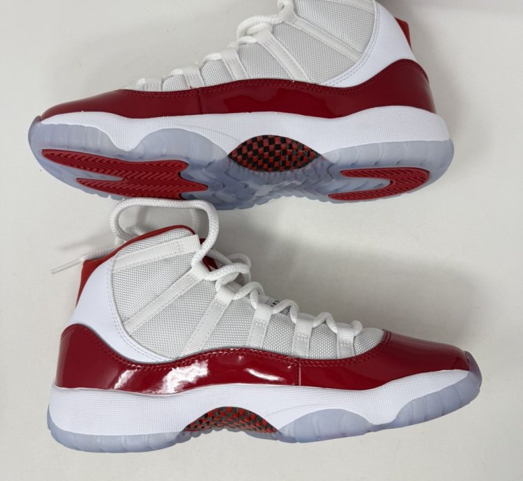 Air Jordan 11 Cherry Retro High Red White Sneakers 2022