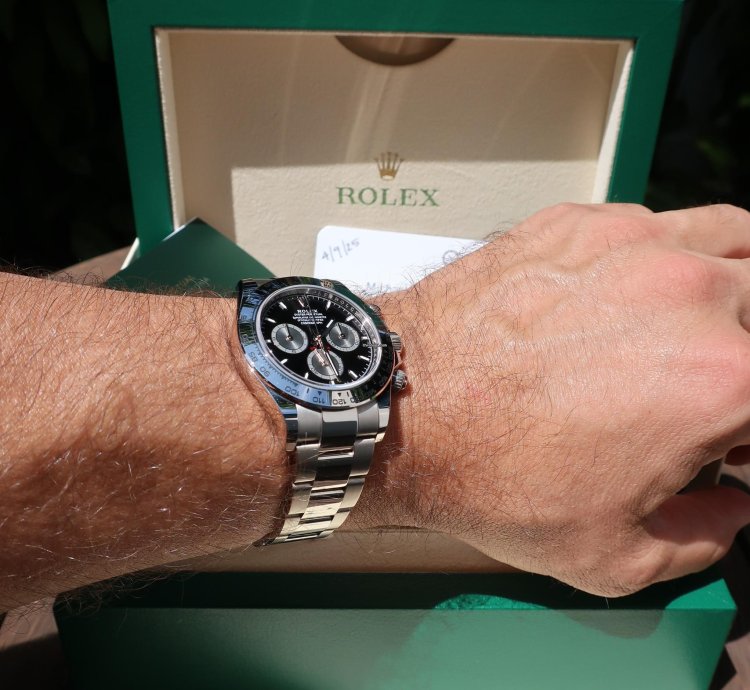 Rolex Daytona Cosmograph Daytona 2023 2024 Rolex Daytona White Gold Black Dial Baby Le Mans