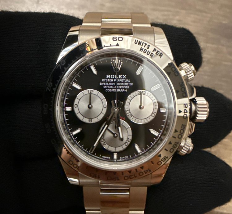 Rolex Daytona Cosmograph Daytona 2023 2024 Rolex Daytona White Gold Black Dial Baby Le Mans