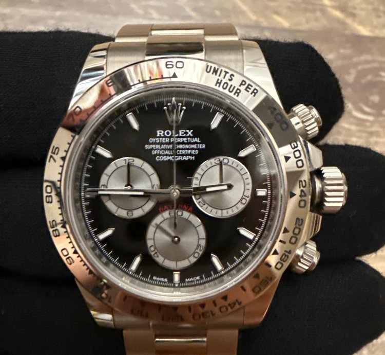 Rolex Daytona Cosmograph Daytona 2023 2024 Rolex Daytona White Gold Black Dial Baby Le Mans