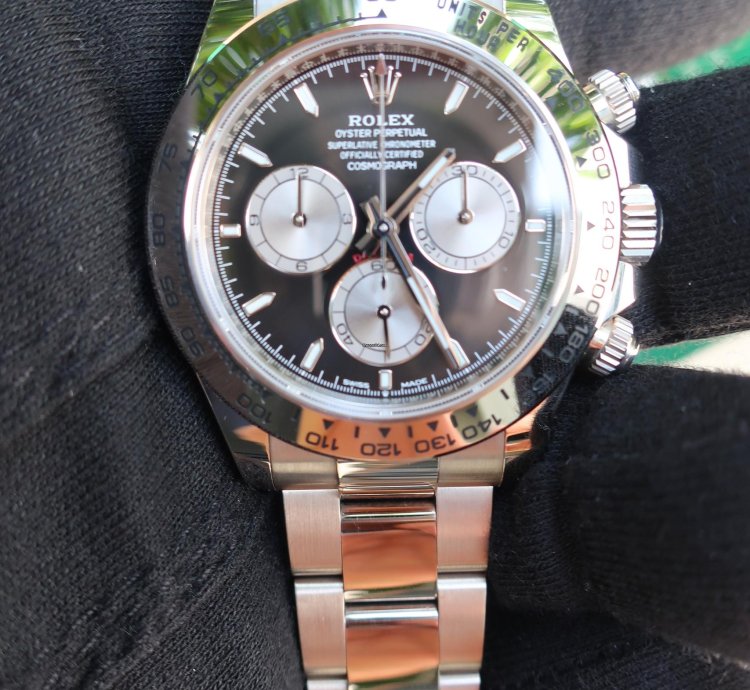 Rolex Daytona Cosmograph Daytona 2023 2024 Rolex Daytona White Gold Black Dial Baby Le Mans