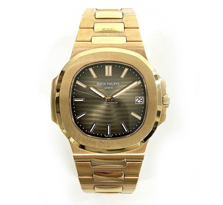 Patek Philippe Nautilus 5711 1r-001 Brown Dial 18k Rose Gold Automatic Men Watch 2017