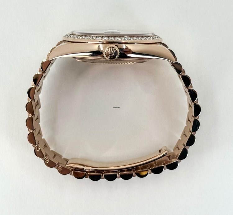 Rolex Day-date 40 40mm Diamond Bezel Rose Gold Eisenkiesel Dial Presidential