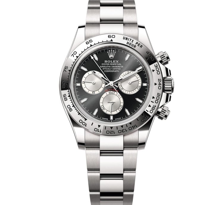 Rolex Daytona Cosmograph Daytona 2025 Black Dial Silver Subdial White Gold 40mm 126509 Baby Lemans
